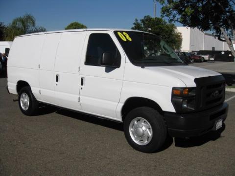 Oxford White Ford E Series Van E150 Cargo.  Click to enlarge.