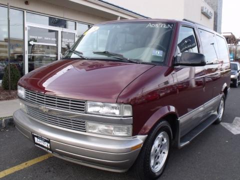 Dark Carmine Red Metallic Chevrolet Astro LT AWD Passenger Van.  Click to enlarge.