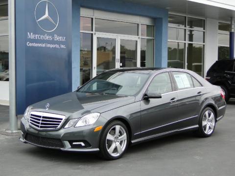 designo Graphite Metallic Mercedes-Benz E 350 Sedan.  Click to enlarge.