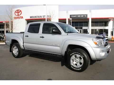 Silver Streak Mica Toyota Tacoma V6 SR5 Double Cab 4x4.  Click to enlarge.