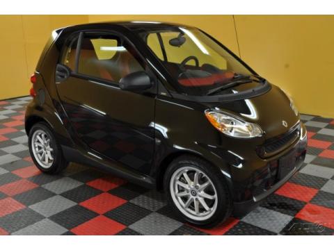 Deep Black Smart fortwo passion coupe.  Click to enlarge.