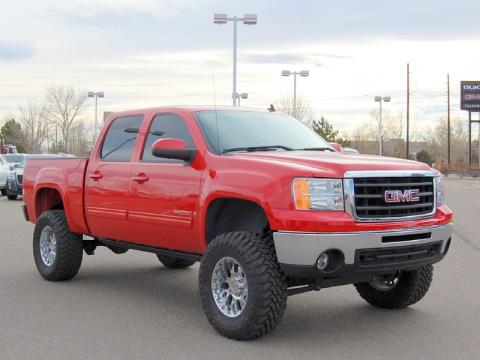 Fire Red GMC Sierra 1500 SLT Crew Cab 4x4.  Click to enlarge.