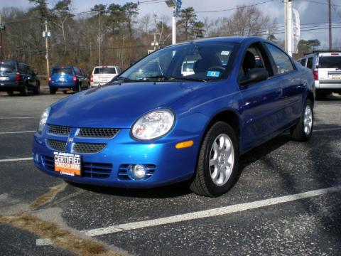 Electric Blue Pearlcoat Dodge Neon SXT.  Click to enlarge.