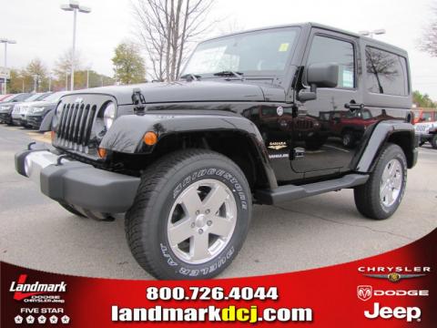 Black Jeep Wrangler Sahara 4x4.  Click to enlarge.