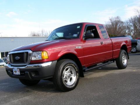 Toreador Red Metallic Ford Ranger XLT SuperCab 4x4.  Click to enlarge.