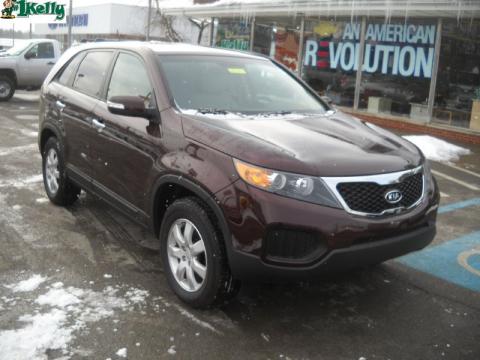 Dark Cherry Kia Sorento LX.  Click to enlarge.