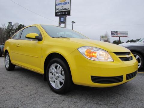 Rally Yellow Chevrolet Cobalt LT Coupe.  Click to enlarge.