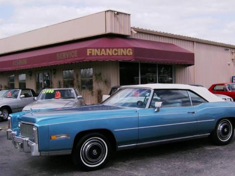 Crystal Blue Firemist Cadillac Eldorado Convertible.  Click to enlarge.