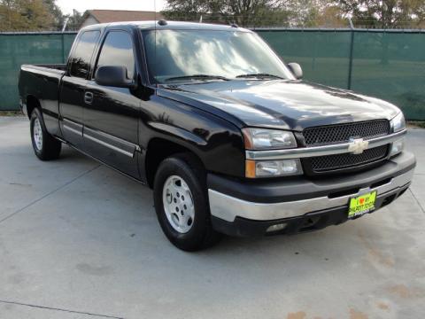 Black Chevrolet Silverado 1500 LS Extended Cab.  Click to enlarge.