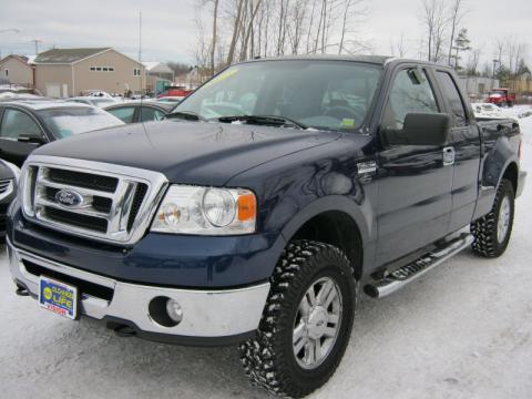 Dark Blue Pearl Metallic Ford F150 FX4 SuperCab 4x4.  Click to enlarge.