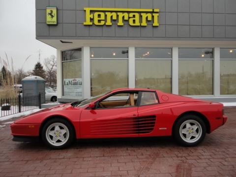 Red Ferrari Testarossa .  Click to enlarge.