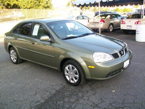 Desert Green Metallic Suzuki Forenza S Sedan.  Click to enlarge.