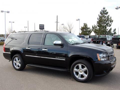 Black Chevrolet Suburban LTZ 4x4.  Click to enlarge.