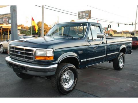 Teal Metallic Ford F250 XLT Regular Cab 4x4.  Click to enlarge.