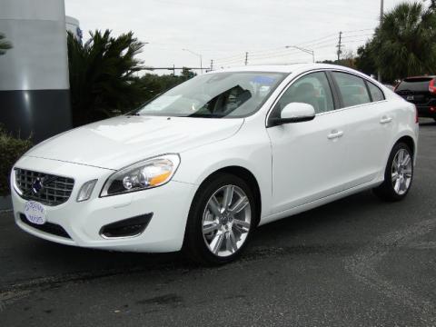 Ice White Volvo S60 T6 AWD.  Click to enlarge.
