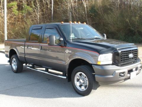 Dark Shadow Grey Metallic Ford F250 Super Duty Harley Davidson Crew Cab 4x4.  Click to enlarge.