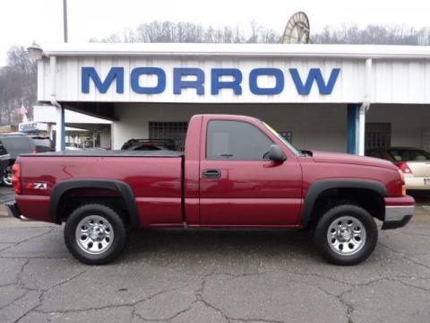 Sport Red Metallic Chevrolet Silverado 1500 Z71 Regular Cab 4x4.  Click to enlarge.