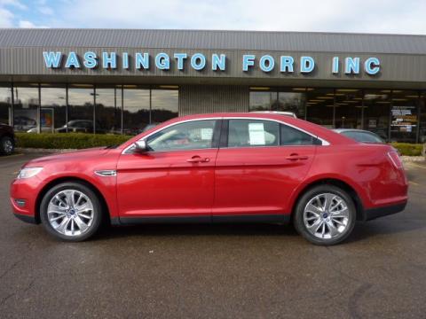 Red Candy Ford Taurus Limited AWD.  Click to enlarge.