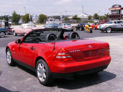 Imperial Red Mercedes-Benz SLK 230 Kompressor Roadster.  Click to enlarge.