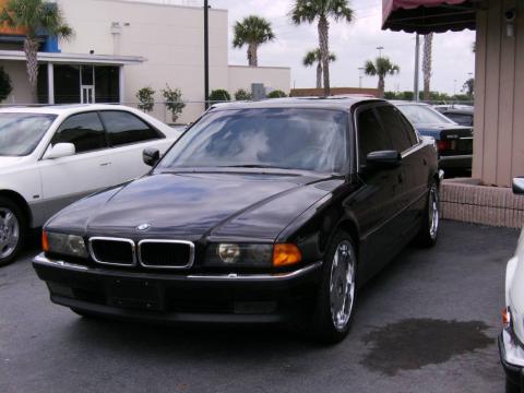 Jet Black BMW 7 Series 740iL Sedan.  Click to enlarge.