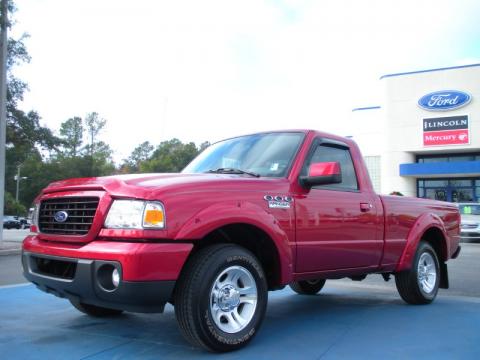 Redfire Metallic Ford Ranger Sport Regular Cab.  Click to enlarge.