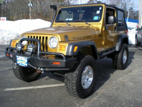 Inca Gold Metallic Jeep Wrangler Rubicon 4x4.  Click to enlarge.