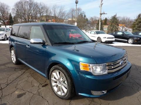 Mediterranean Blue Metallic Ford Flex Limited AWD EcoBoost.  Click to enlarge.