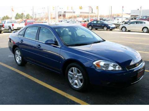 Laser Blue Metallic Chevrolet Impala LTZ.  Click to enlarge.