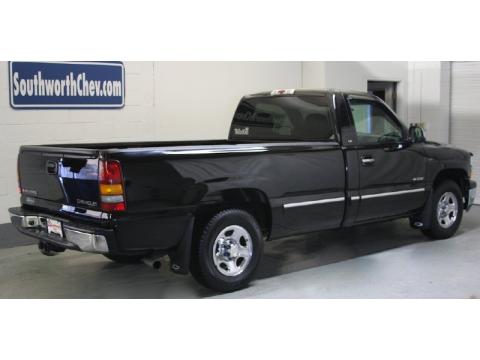 Onyx Black Chevrolet Silverado 1500 LS Regular Cab.  Click to enlarge.