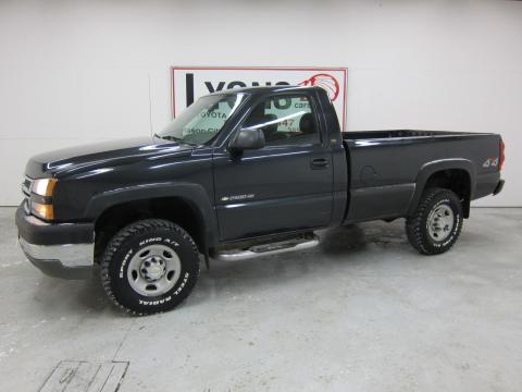 Dark Gray Metallic Chevrolet Silverado 2500HD Work Truck Regular Cab 4x4.  Click to enlarge.