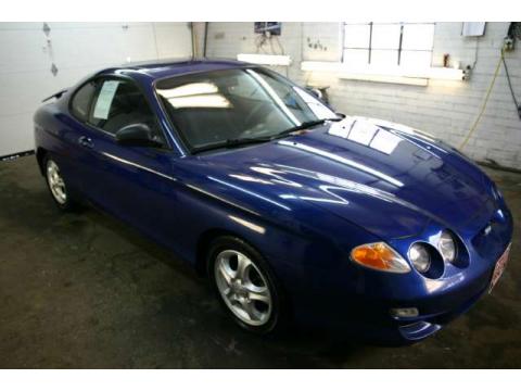 Cobalt Blue Hyundai Tiburon .  Click to enlarge.