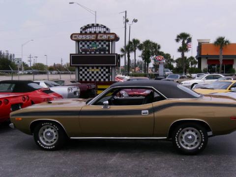 Gold Plymouth Cuda 340 Coupe.  Click to enlarge.