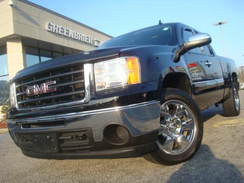 Onyx Black GMC Sierra 1500 SLE Texas Edition Crew Cab.  Click to enlarge.