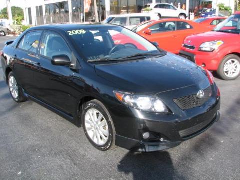 Black Sand Pearl Toyota Corolla S.  Click to enlarge.