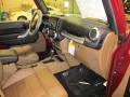  2011 Jeep Wrangler Unlimited Black/Dark Saddle Interior #8