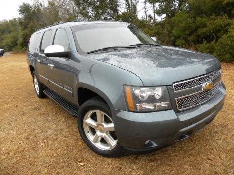 Blue Granite Metallic Chevrolet Suburban 1500 LTZ.  Click to enlarge.