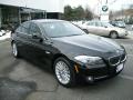Front 3/4 View of 2011 BMW 5 Series 535i Sedan #3