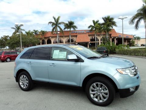 Light Ice Blue Metallic Ford Edge SEL.  Click to enlarge.