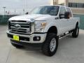 Front 3/4 View of 2011 Ford F250 Super Duty Lariat Crew Cab 4x4 #7