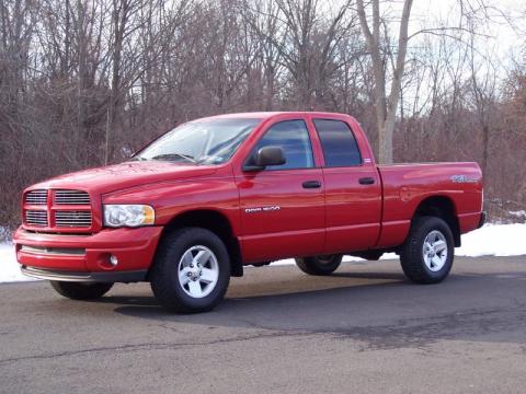 Flame Red Dodge Ram 1500 Sport Quad Cab 4x4.  Click to enlarge.