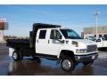 Front 3/4 View of 2007 GMC C Series TopKick C5500 Crew Cab 4x4 Dump Truck #1