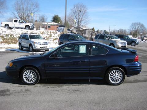 Navy Blue Metallic Pontiac Grand Am SE Coupe.  Click to enlarge.