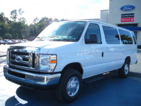 Oxford White Ford E Series Van E350 XLT Extended Passenger.  Click to enlarge.