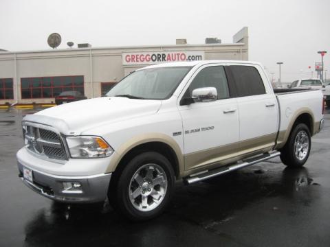 White Gold Dodge Ram 1500 Laramie Crew Cab 4x4.  Click to enlarge.