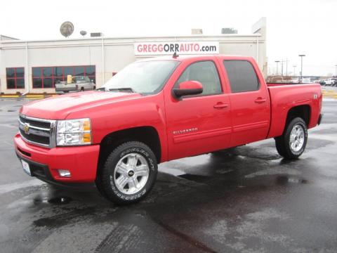 Victory Red Chevrolet Silverado 1500 LTZ Crew Cab 4x4.  Click to enlarge.