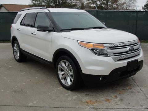 White Suede Ford Explorer XLT.  Click to enlarge.