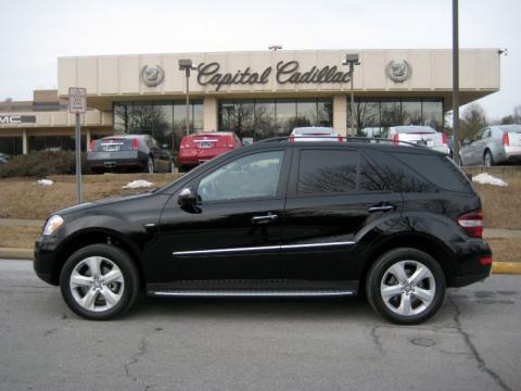 Black Mercedes-Benz ML 320 BlueTec 4Matic.  Click to enlarge.