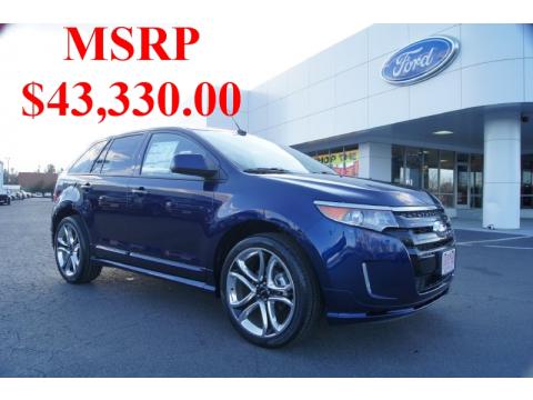 Kona Blue Metallic Ford Edge Sport.  Click to enlarge.