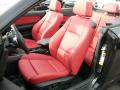  2010 BMW 1 Series Coral Red Boston Leather Interior #13