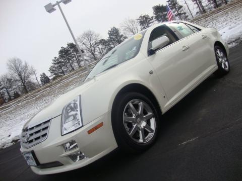 White Diamond Cadillac STS 4 V6 AWD.  Click to enlarge.